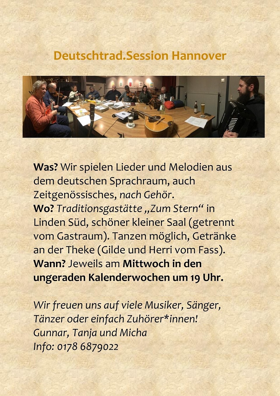 akruelle Deutsch Trad Session Hannover