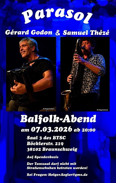 Balfolk Band Parasol in Braunschweig am 07.03.2026