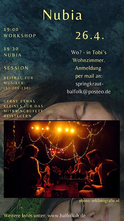 Balfolk mit Nubia am 26.4. in Hannover